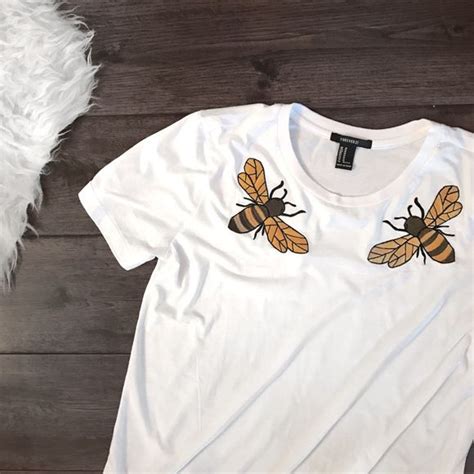 gucci bee t shirt white|gucci bee embroidered sweater.